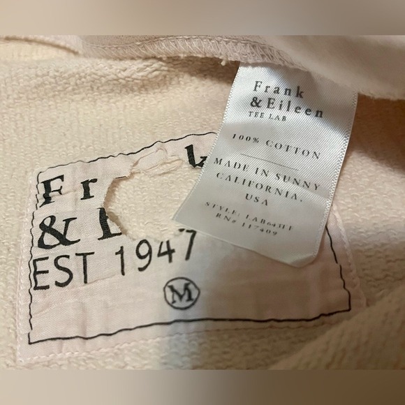 Frank & Eileen Bella Triple Fleece Sweatpants Pink M Made in USA - Picture 8 of 8